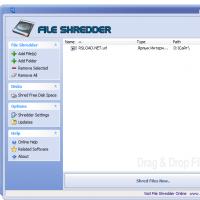 Programa gratuito para eliminar archivos de forma permanente Capturas de pantalla de File Shredder File Shredder 2